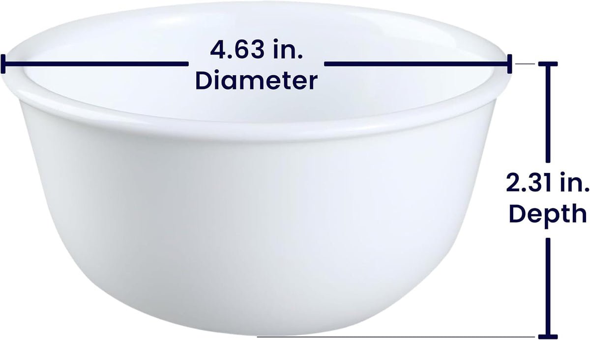 Corelle Livingware Winter Frost White 11-Oz Dessert Bowl (Set of 4) by Corelle Coordinates