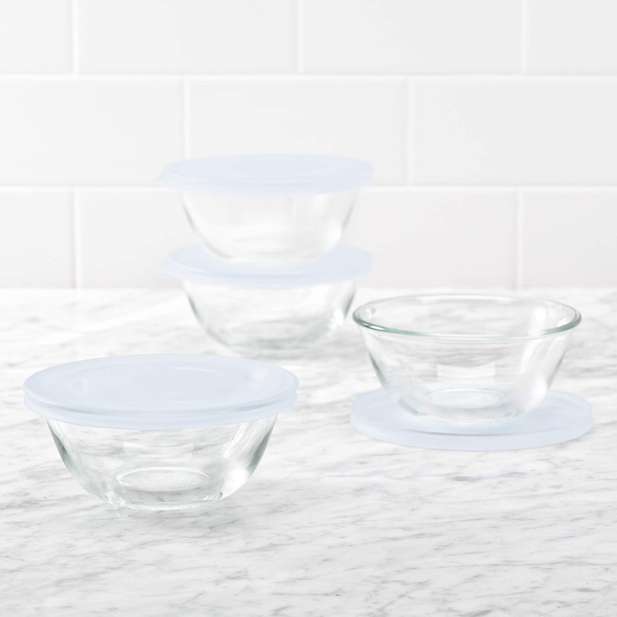 OXO 11205500 Good Grips 8-Piece Glass Prep Bowl Set  One Size  Clear